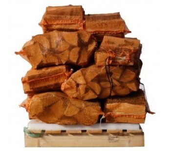 Trockenes Birken-Kaminholz 25 cm – 15 Säcke mit je 8 kg