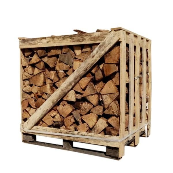 Hartholz-Kaminholz 50 cm – luftgetrocknet – Palette 1 m³ – 1,3 Ster – Mischung aus Esche, Buche, Eiche und Hainbuche