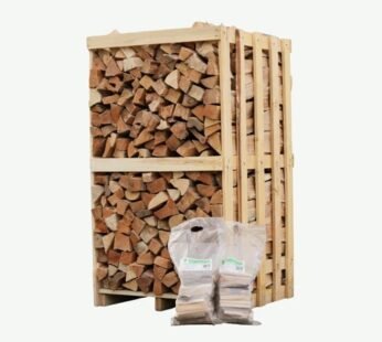 Getrocknetes Buchenholz – gleichmäßige Verbrennung – Holzbox 1,8 m³